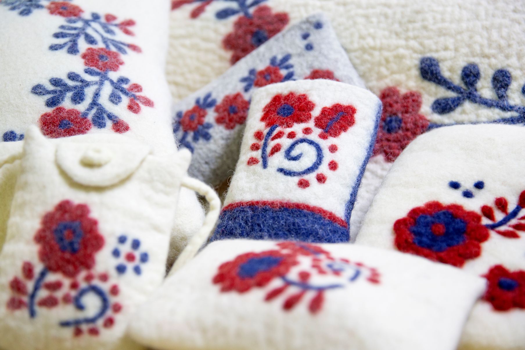 Felted products at BIOCENTRUM Želiezovce