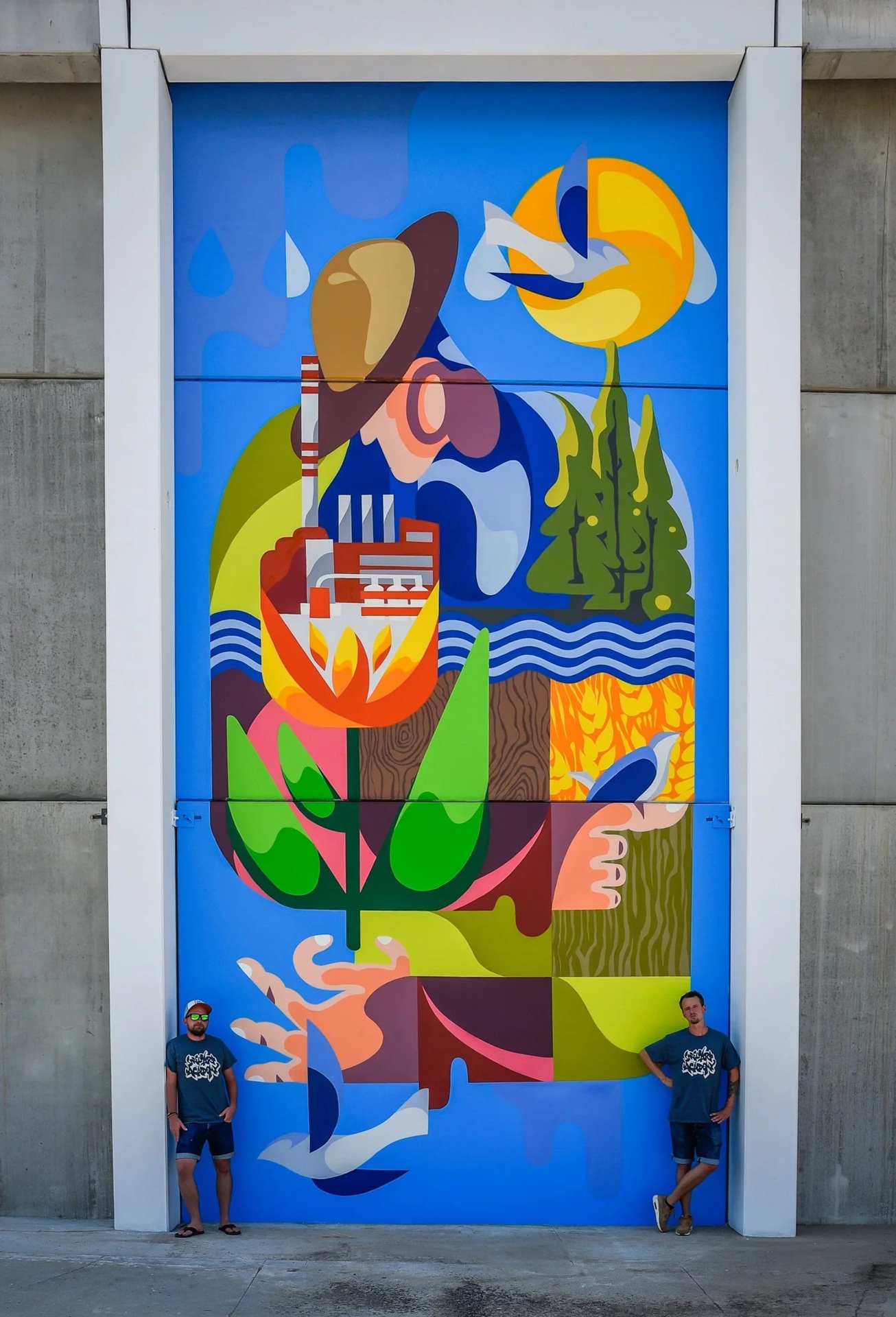 Mural v Martinskej teplárenskej